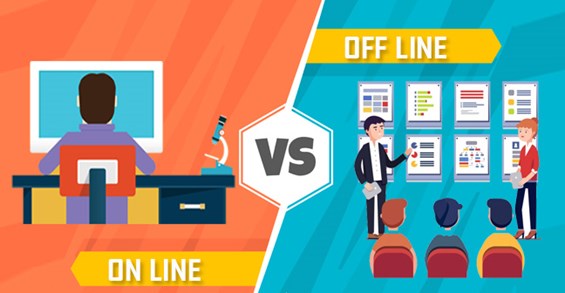 So sánh online với offline marketing