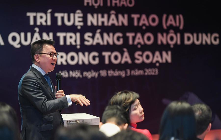 Ông Lê Quốc Minh, Tổng Biên tập Báo Nhân dân, Phó Trưởng Ban Tuyên giáo Trung ương, Chủ tịch Hội Nhà báo Việt  Nam: