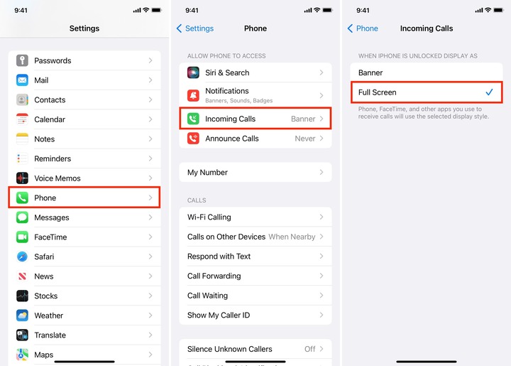 Cách nhận cuộc gọi toàn màn hình trên iPhone- Ảnh 1.