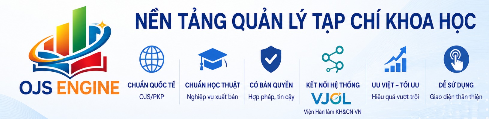 VNOJS - OJS ENGINE - Nền tảng quản lý tạp chí khoa học — kế thừa chuẩn quốc tế, tối ưu cho Việt Nam