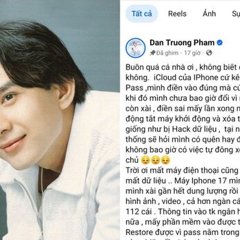 Đan Trường mất sạch dữ liệu iPhone vì nhập sai mật khẩu nhiều lần: cẩn thận với tính năng "Xóa dữ liệu" trên iPhone