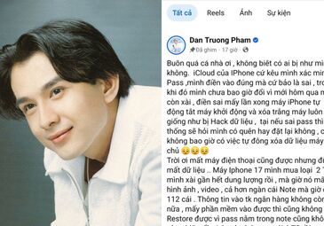 Đan Trường mất sạch dữ liệu iPhone vì nhập sai mật khẩu nhiều lần: cẩn thận với tính năng "Xóa dữ liệu" trên iPhone