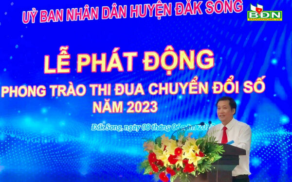 Đắk nông: lễ phát động phong trào thi đua chuyển đổi số năm 2023