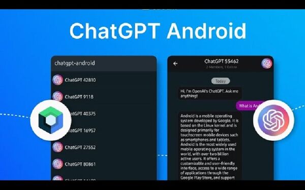 Ứng dụng chatgpt có mặt trên android