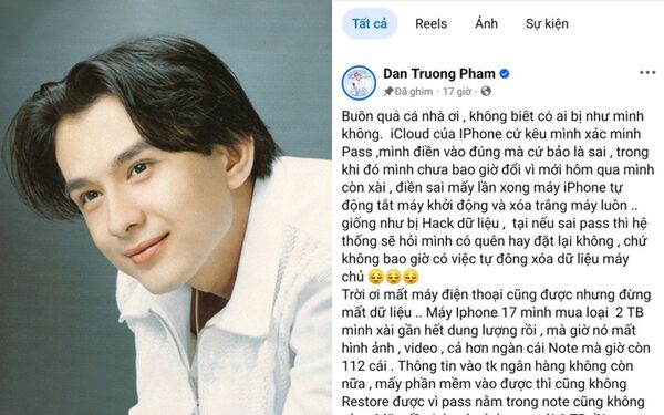 Đừng như Đan Trường: Sai lầm lớn khi dùng iCloud ai cũng có thể dính, và cách để đảm bảo không mất dữ liệu cá nhân
