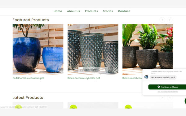 Hoang Pottery CRM system