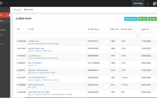 Hệ thống CRM quản lý y tế