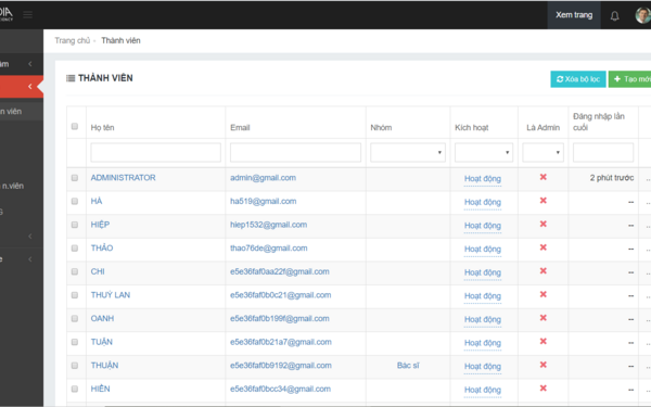 Hệ thống CRM quản lý y tế