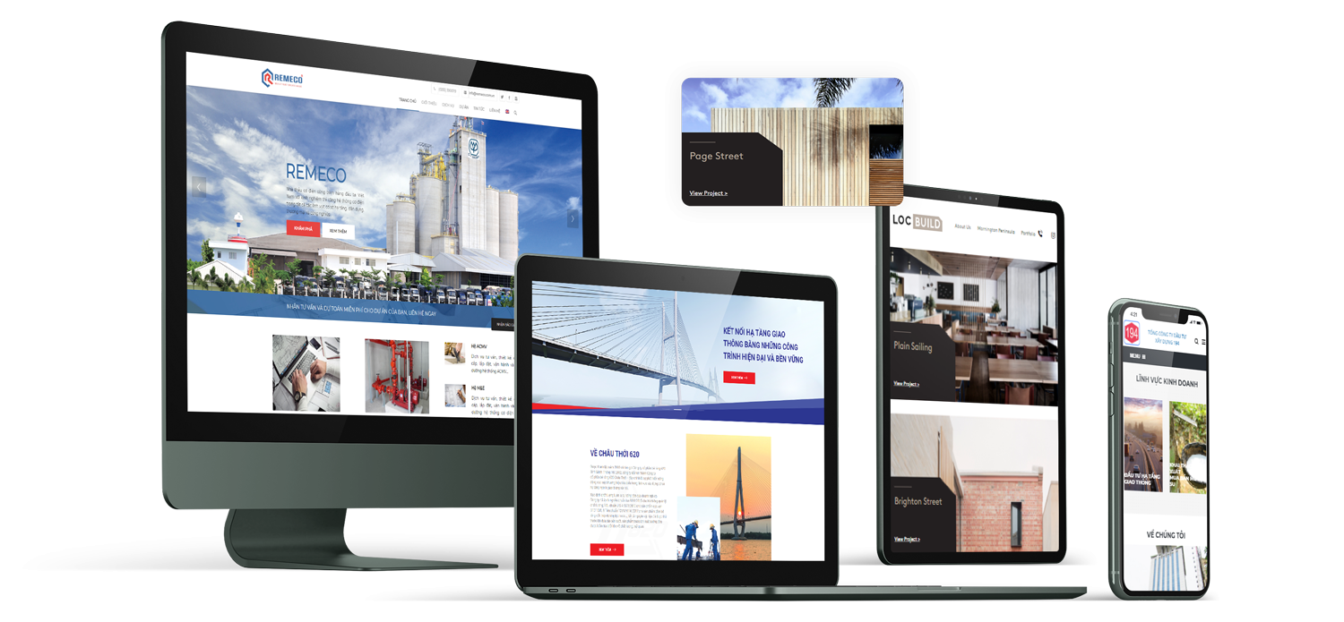 Thiết kế website xây dựng cao cấp chuyên nghiệp, uy tín | Thủy Thủ Web