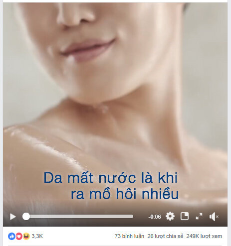 Video 6 giây của Dove trên Facebook.