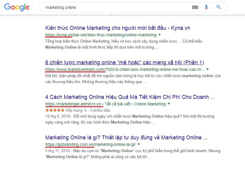 Search Google để xem bạn có những đối thủ nào và họ viết content như thế nào.