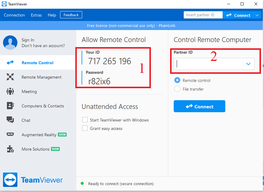 Hướng dẫn sử dụng teamviewer