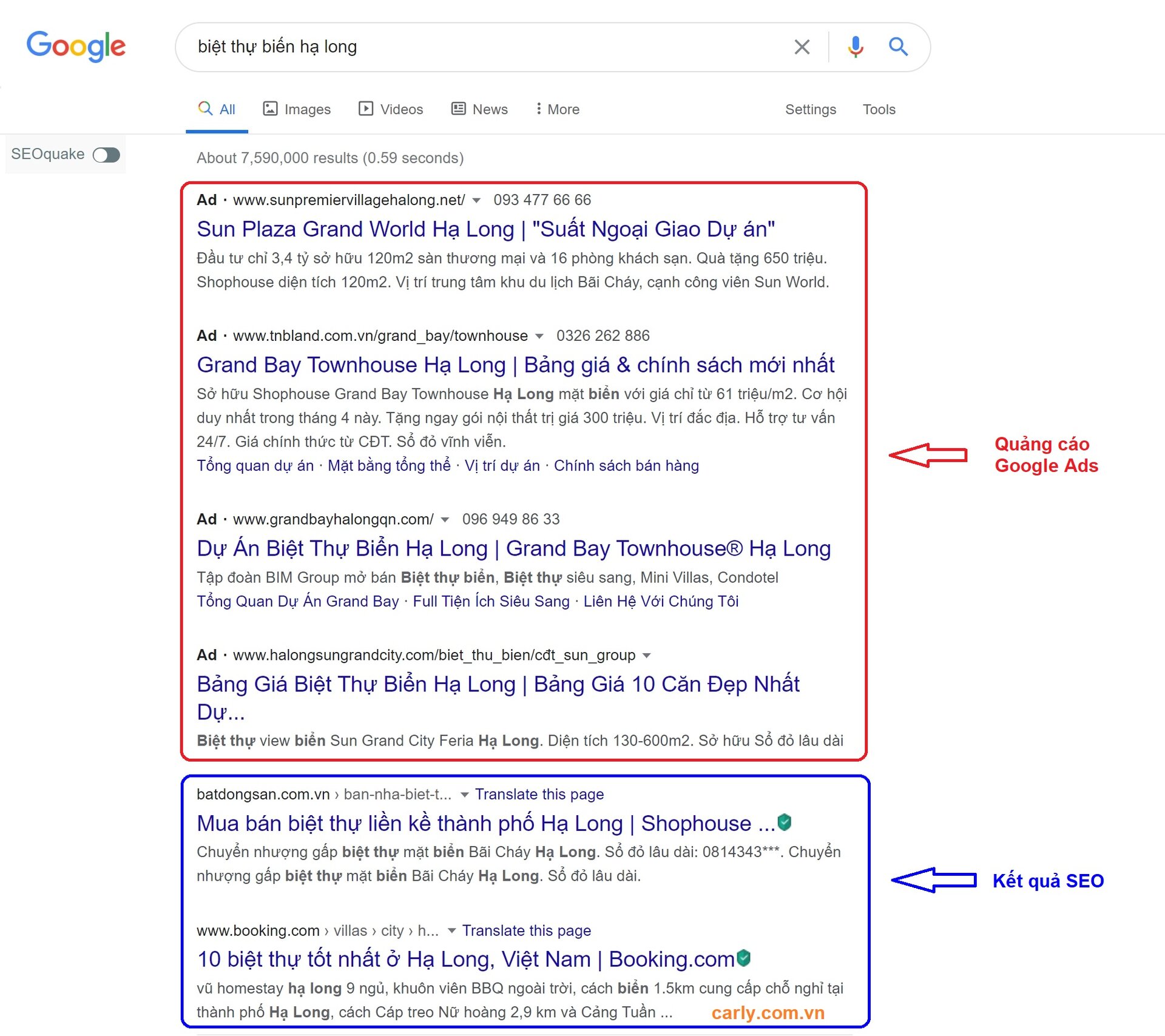 Quảng cáo trên mạng tìm kiếm Google
