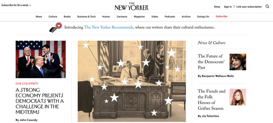 wordpress được dùng bởi the new yorker magazine