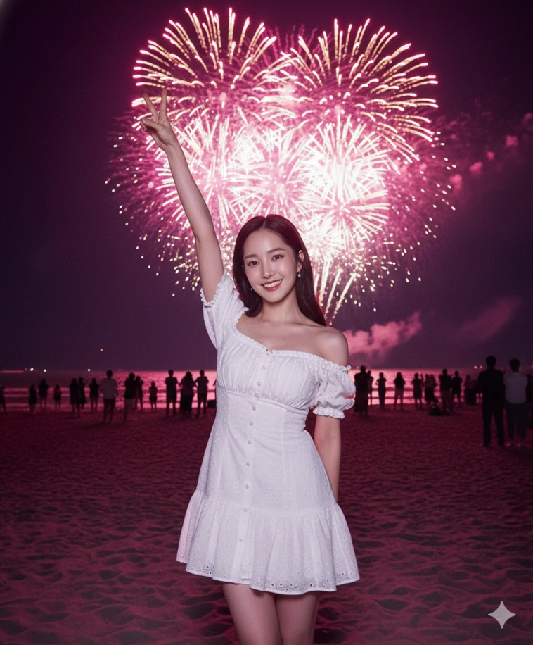 Hướng dẫn cách tạo ảnh chụp cùng pháo hoa đón năm mới bằng Gemini AI- Ảnh 4.