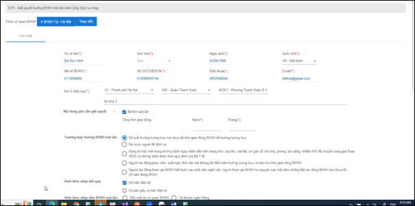 Nhận tiền BHXH một lần dễ dàng qua Cổng dịch vụ công- Ảnh 6.