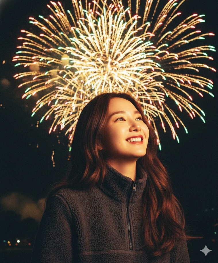 Hướng dẫn cách tạo ảnh chụp cùng pháo hoa đón năm mới bằng Gemini AI- Ảnh 5.